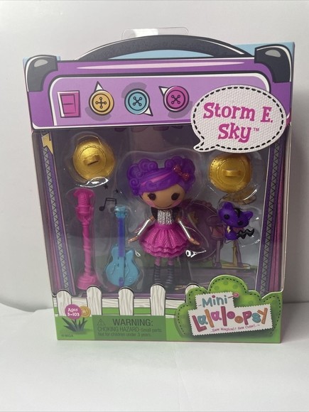 Lalaloopsy Other - Mini Lalaloopsy Storm E. Sky 3" Figure w/Pet and Accessories NEW Ages 3+